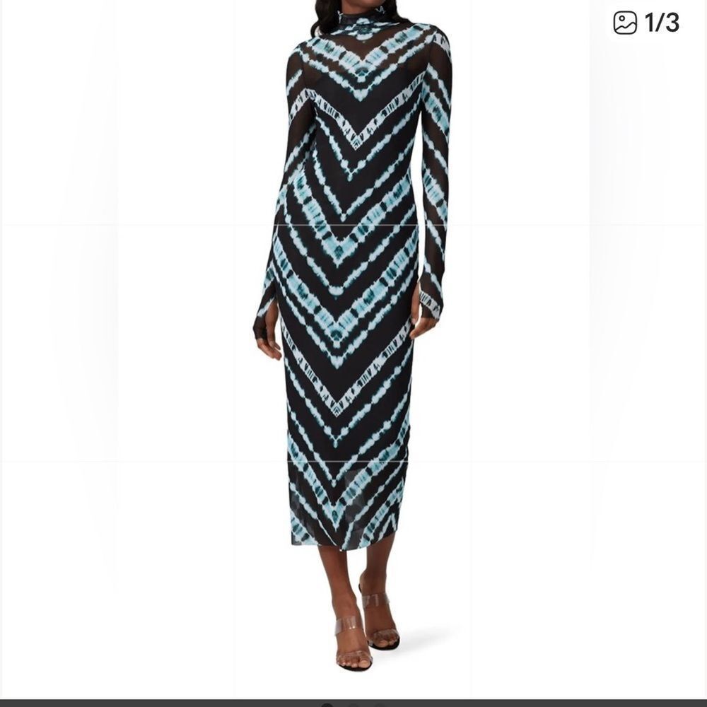 AFRM Long Sleve Mesh Dress